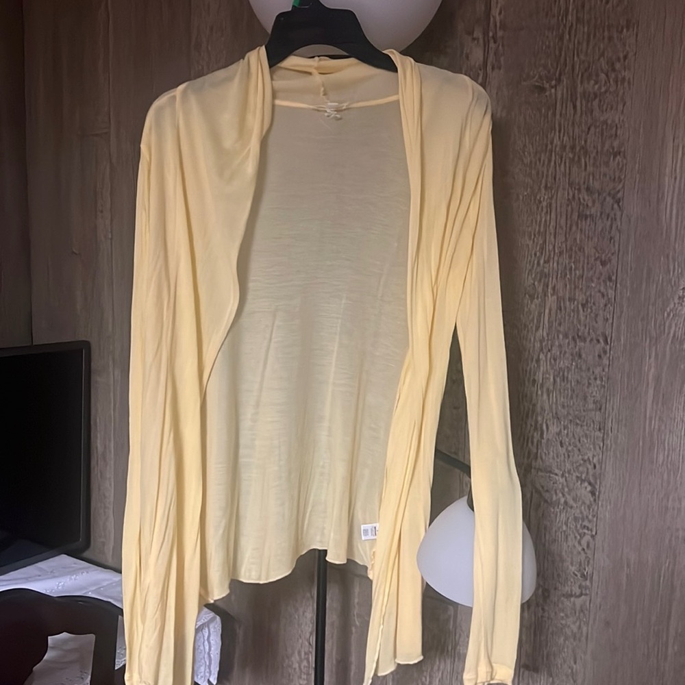 Yellow lightweight cardigan